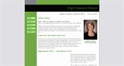 Desktop Screenshot of highexposurevideos.com